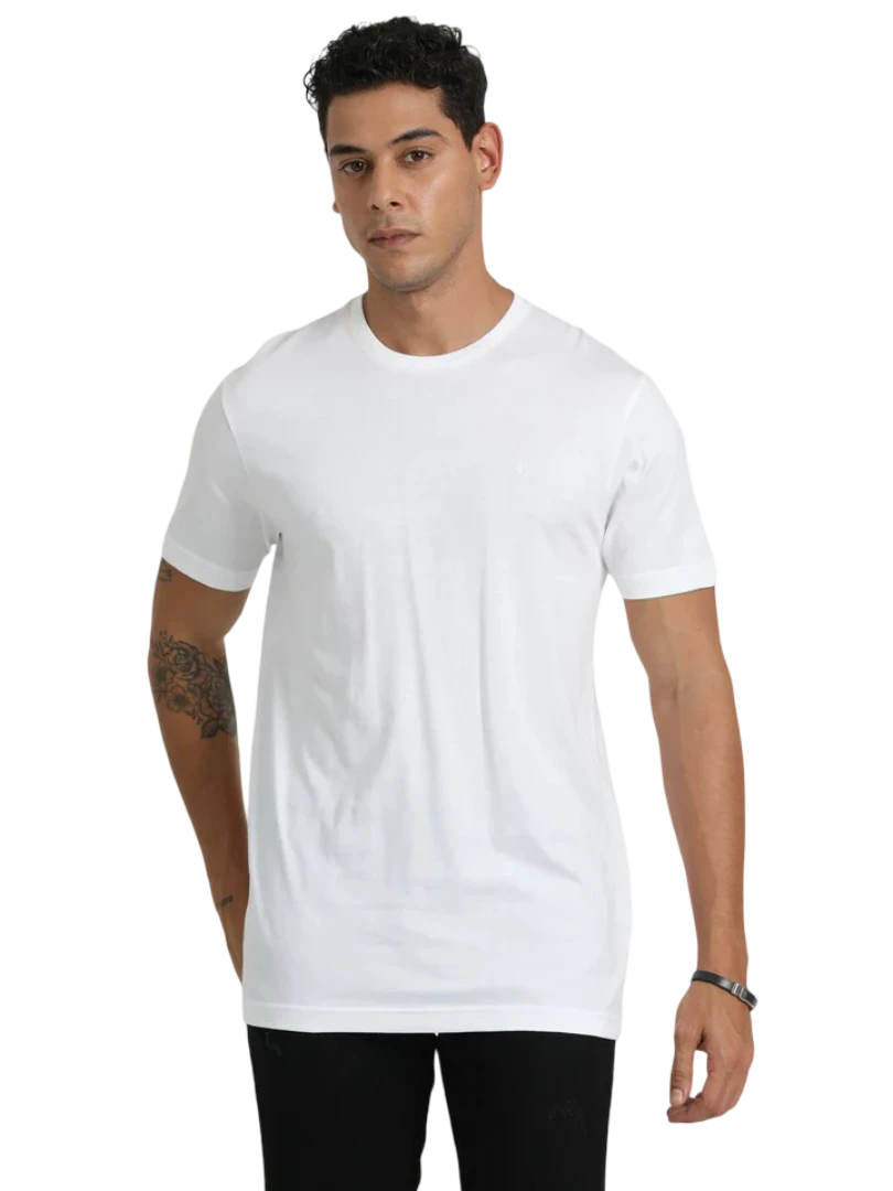 White Round Neck T-Shirt